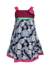 Alpna Kids Girls Blue Printed Tunic
