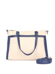 Bagsy Malone Cream Toned & Navy Handbag