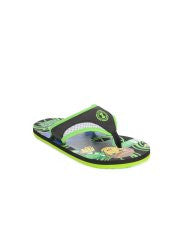 Ben 10 Boys Black & Green Printed Flip Flops