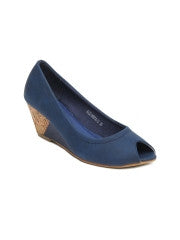 DressBerry Women Blue Peep Toes