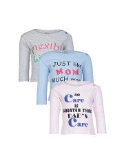 GKIDZ Infants Pack of 3 T-shirts