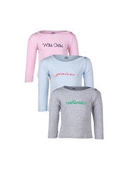 GKIDZ Infants Pack of 3 T-shirts