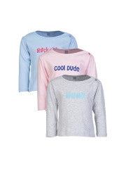GKIDZ Infants Pack of 3 T-shirts