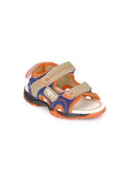 Kids Ville Boys Beige & Blue Sandals